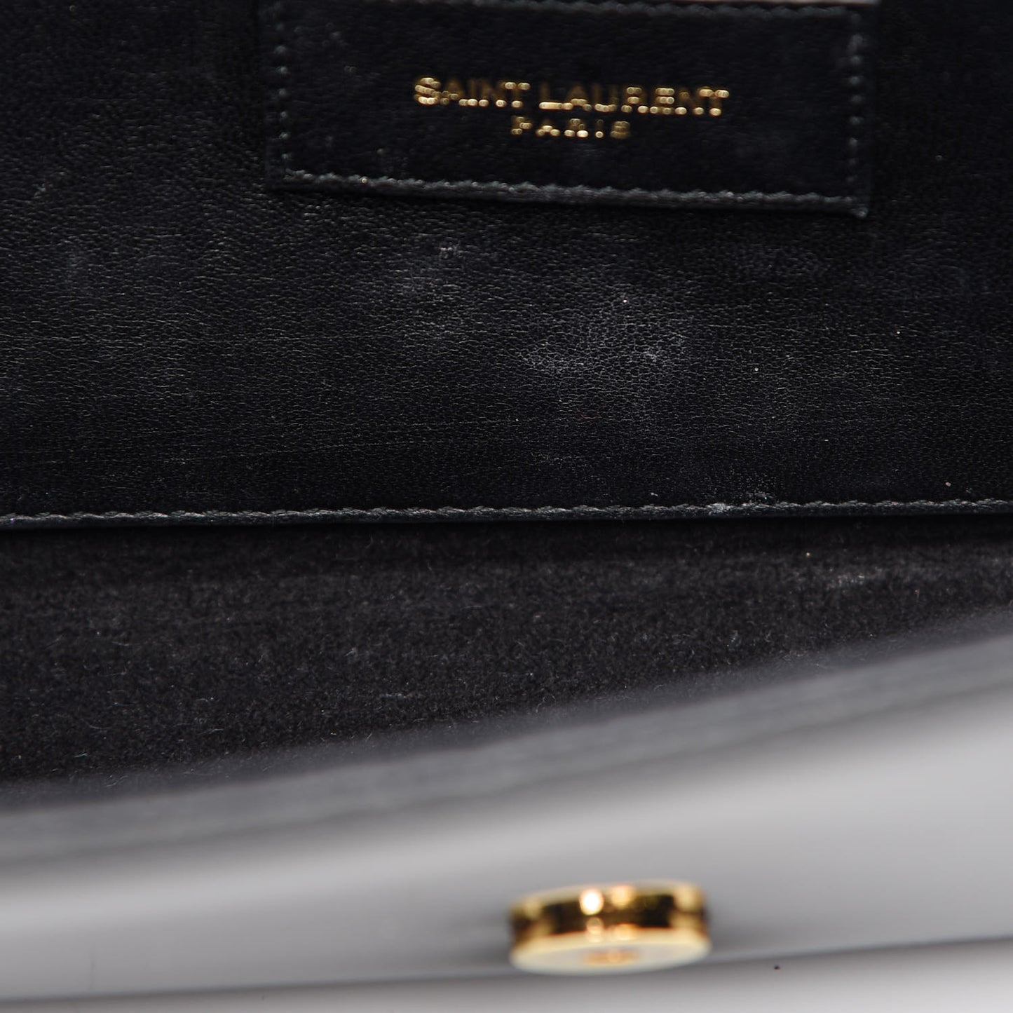 Patent Classic Monogram Cassandre Clutch Black