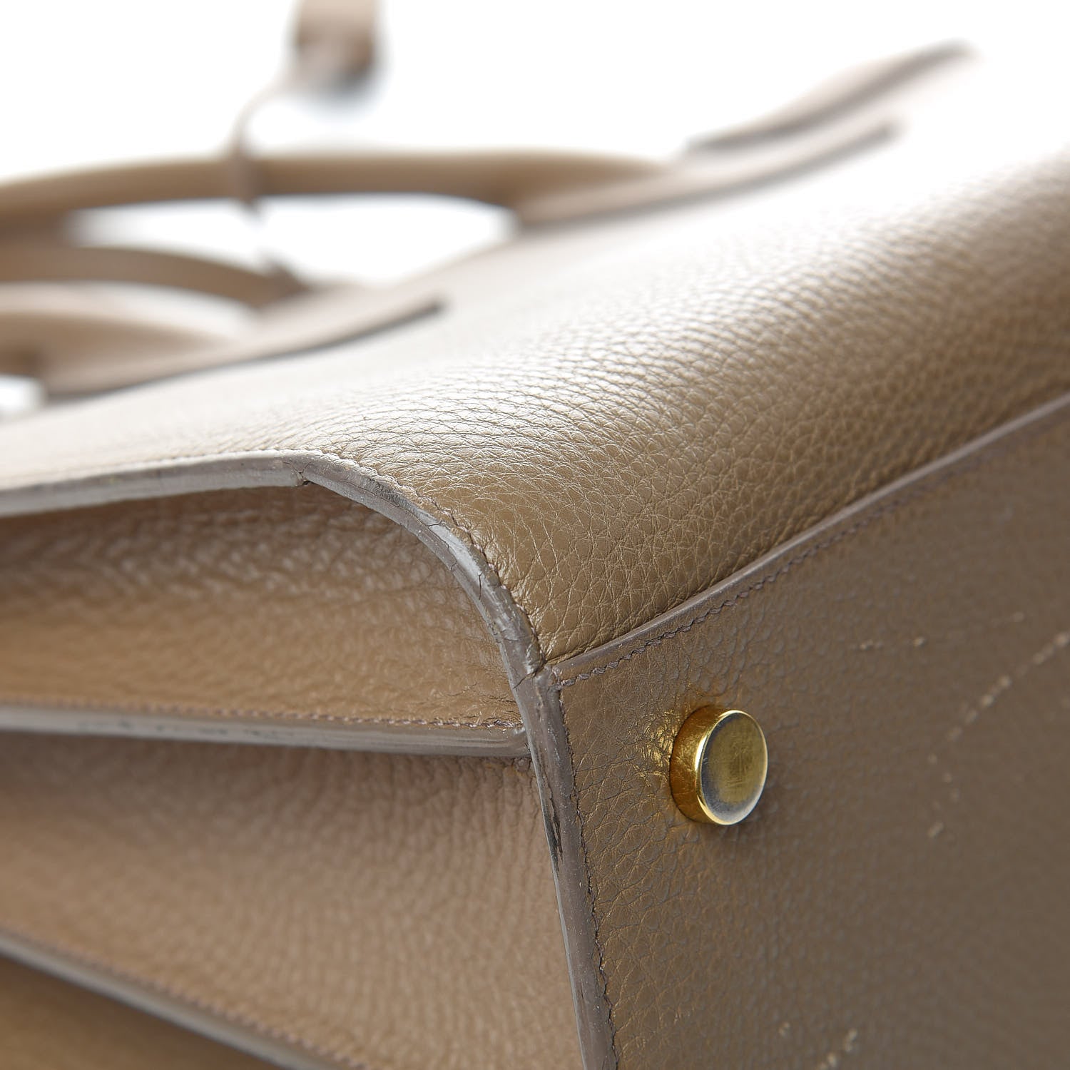Saint Laurent Grained Calfskin Large Sac De Jour Taupe 14 of 16
