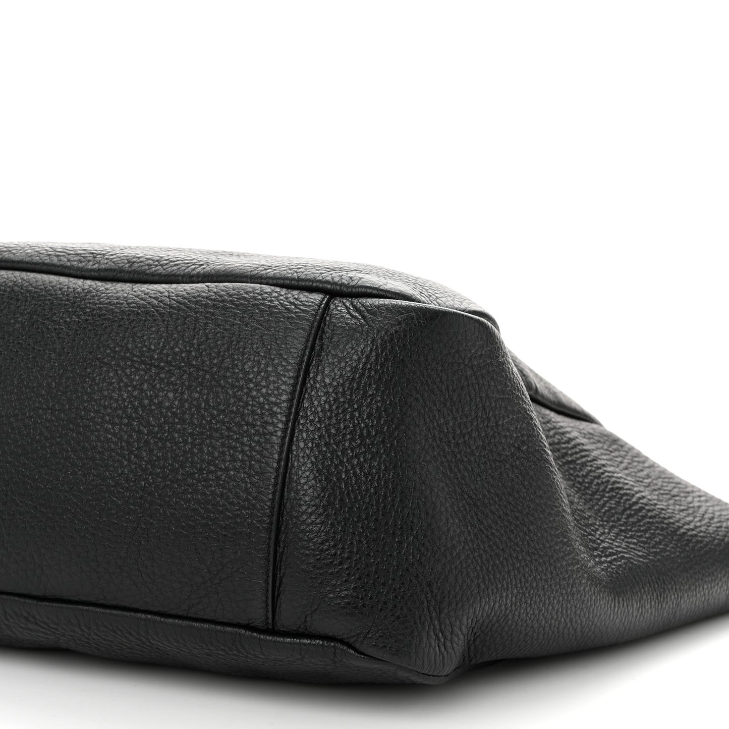 Grained Deerskin Bea Tote Black