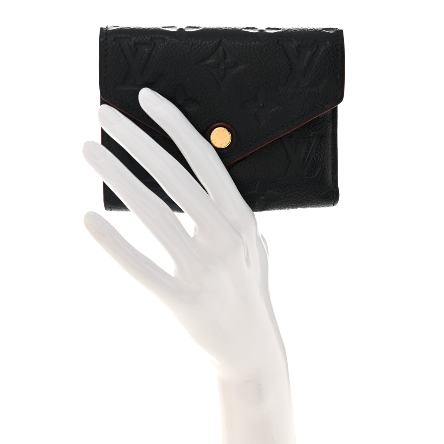 Empreinte Victorine Wallet Marine Rouge