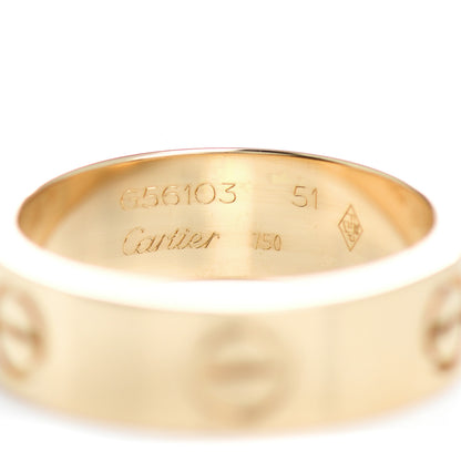 Cartier 18K Yellow Gold 5.5mm LOVE Ring 51 5.75 4 of 4