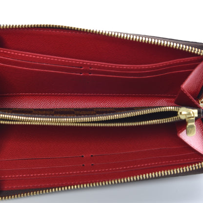 Louis Vuitton Damier Ebene Clemence Wallet Cherry 5 of 9