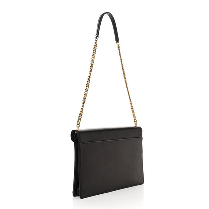 Saint Laurent Lambskin Quilted Monogram Gaby Chain Bag Black 2 of 12