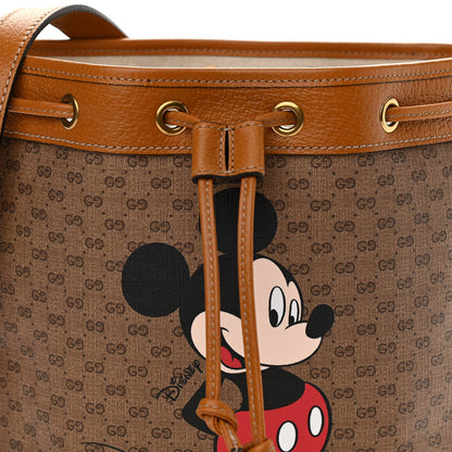Gucci X DISNEY Mini Vintage GG Supreme Monogram Bucket Bag Beige Vintage Sun Oil 9 of 12