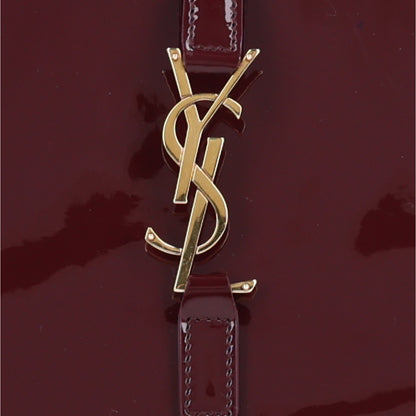Saint Laurent Patent Le 5 A 7 Hobo Bordeaux 8 of 10