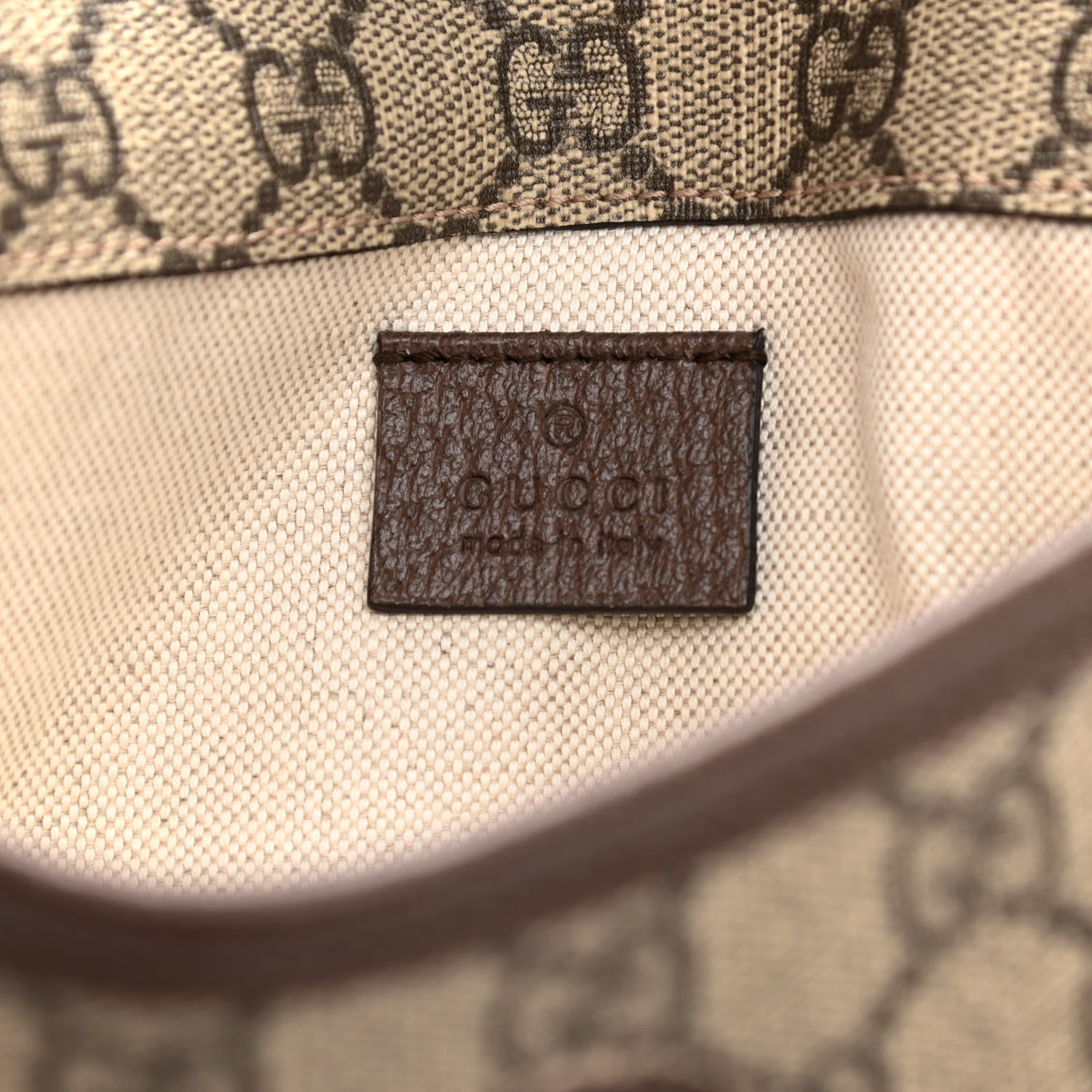 Gucci GG Supreme Monogram Neo Vintage Web Belt Bag Brown 6 of 10