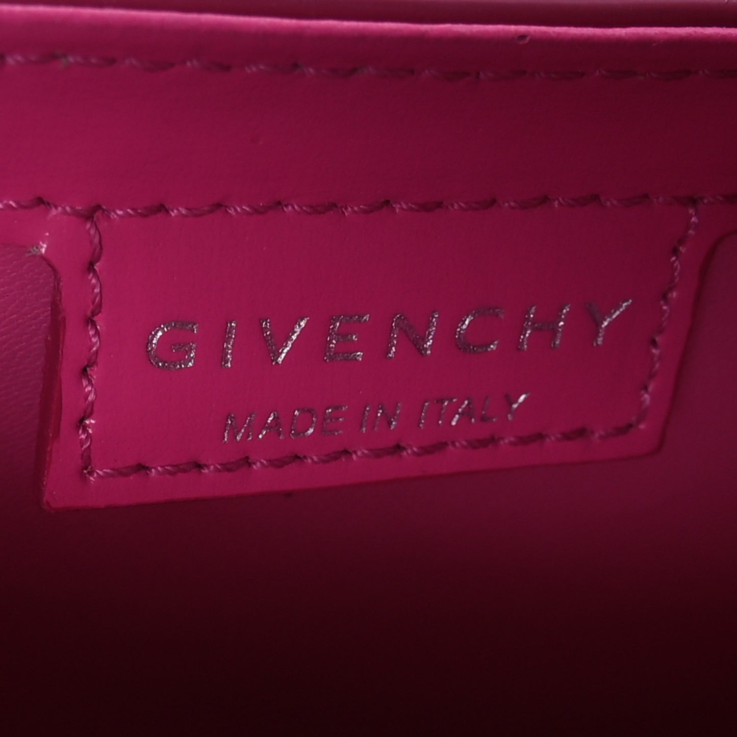 Box Calfskin Mini Cut Out Shoulder Bag Neon Pink