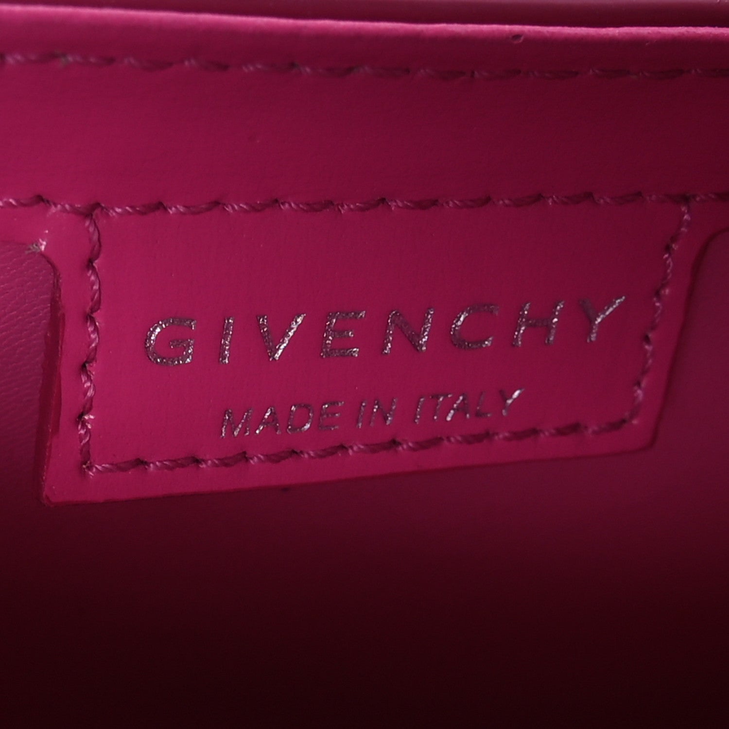 Givenchy Box Calfskin Mini Cut Out Shoulder Bag Neon Pink 6 of 11