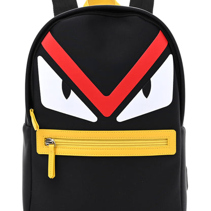 Fendi Nylon Monster Kids Backpack Black Multicolor 9 of 11