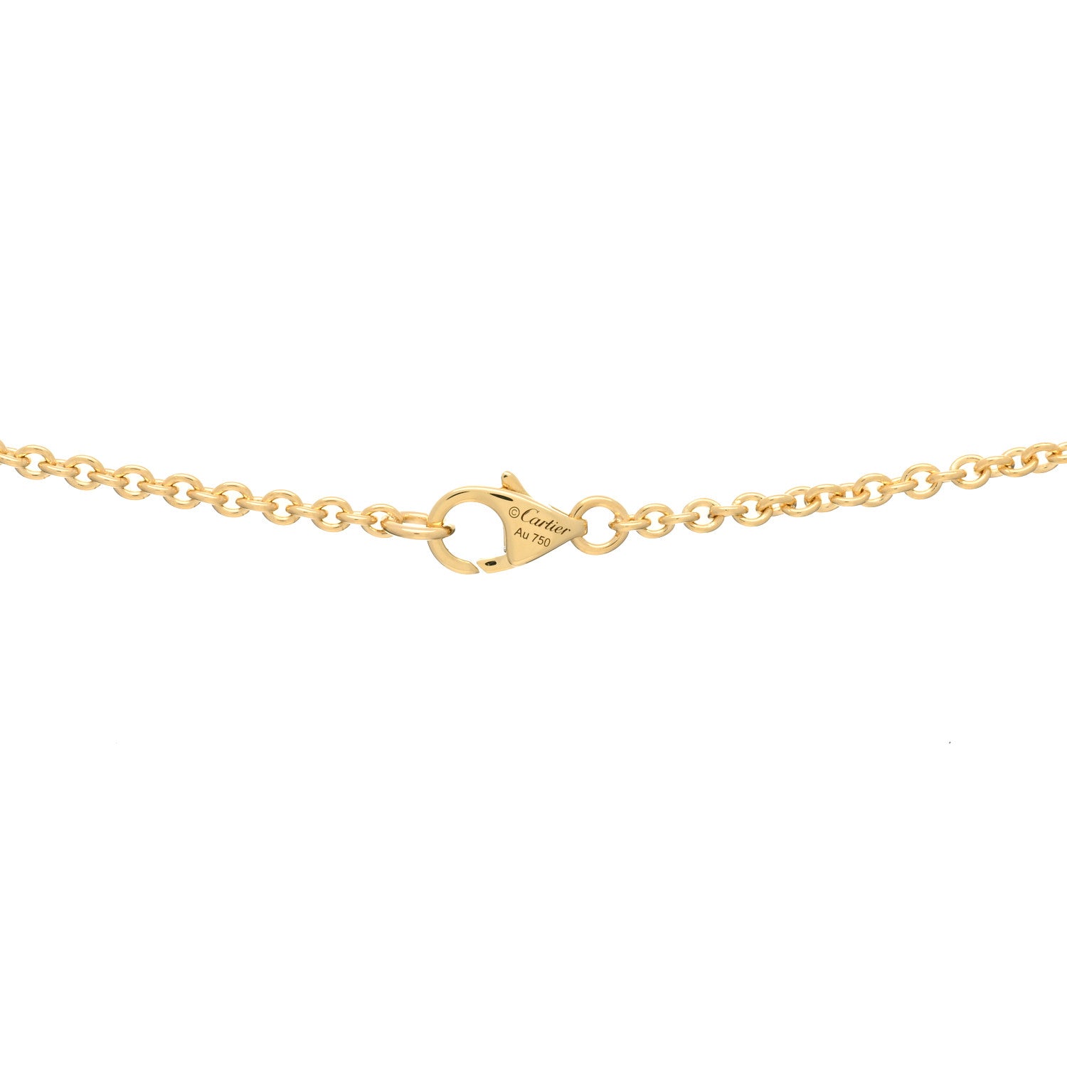 Cartier 18K Yellow Gold Interlocking LOVE Necklace 3 of 3