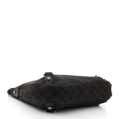 Gucci Denim Monogram Abbey D Ring Hobo Brown 4 of 10