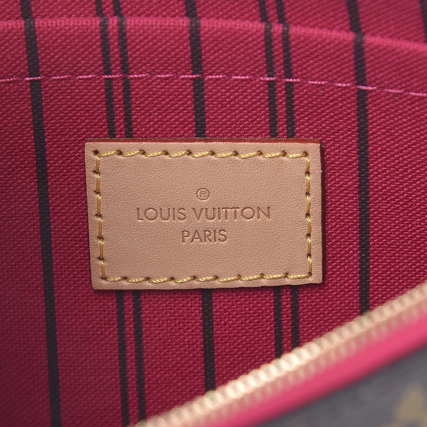 Monogram Neverfull MM GM Pochette Pivoine