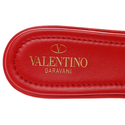 Valentino Garavani Nappa Monochrome Roman Stud Flat Slide Sandals 39 Rouge Pur 7 of 7