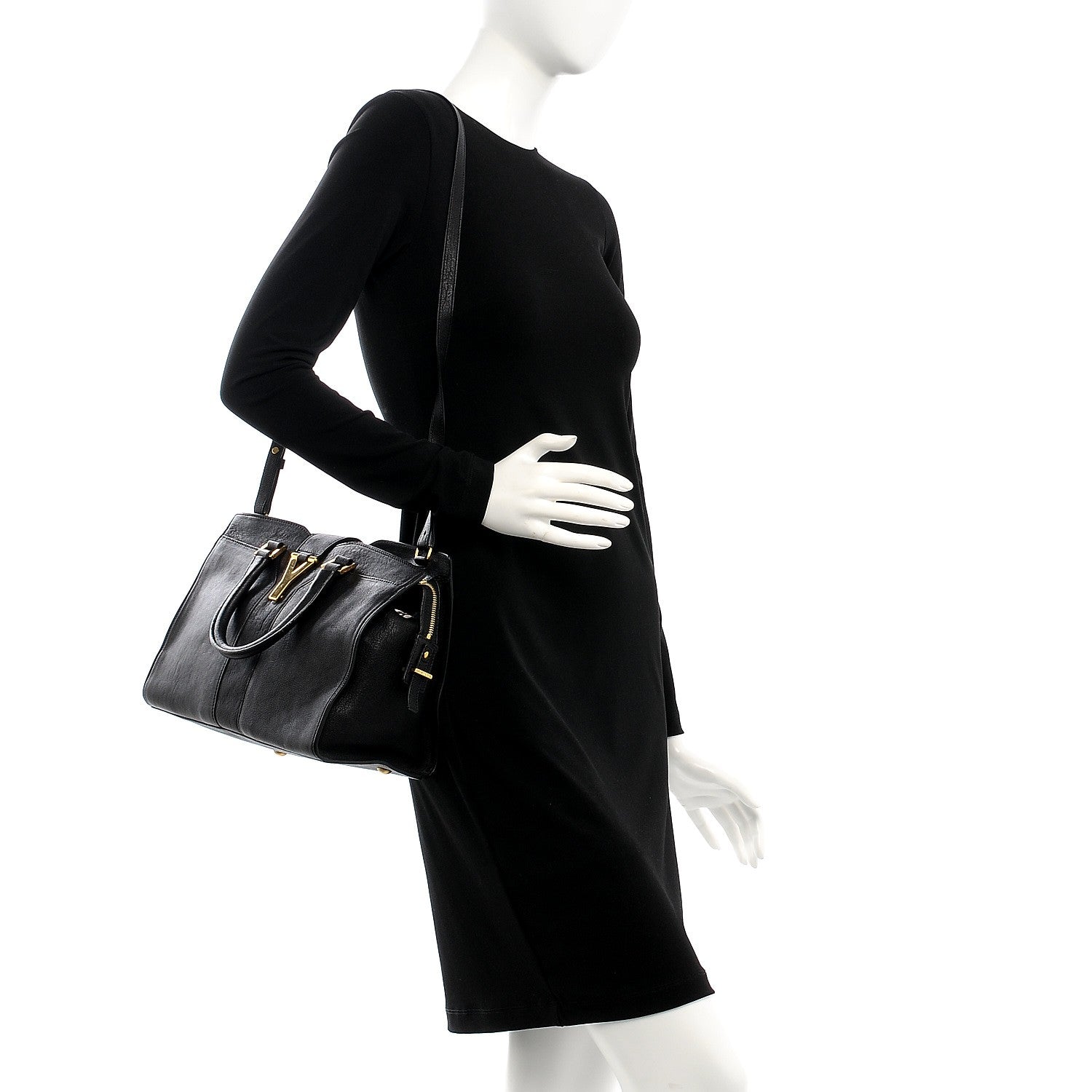 Saint Laurent Sheepskin Small Cabas ChYc Black 2 of 9