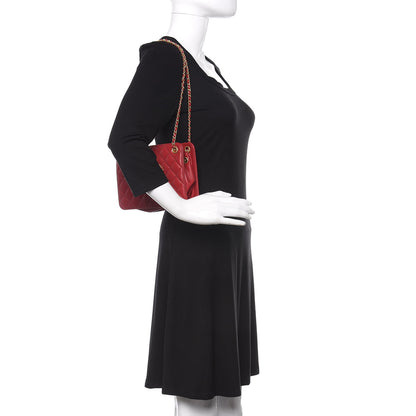 Chanel Calfskin Quilted CC Small Once Upon A Time Tote Red 2 of 11