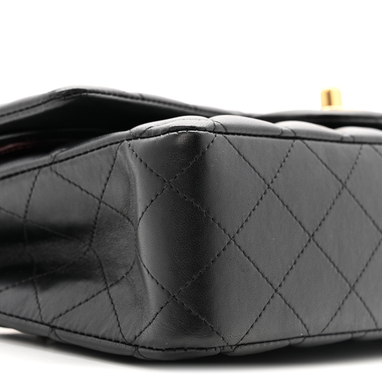 Chanel Lambskin Quilted Medium Double Flap Black 9 of 13