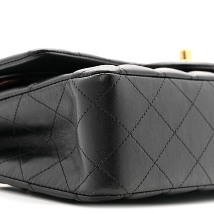 Chanel Lambskin Quilted Medium Double Flap Black 9 of 13
