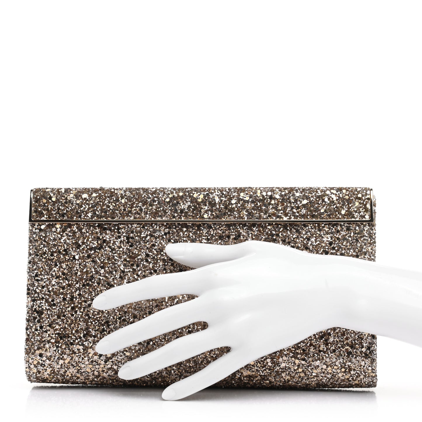 Glitter Clutch Gold
