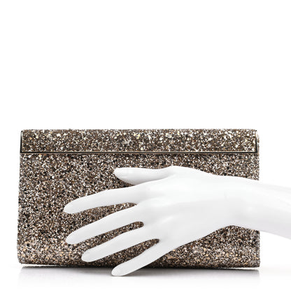 Jimmy Choo Glitter Clutch Gold 2 of 6