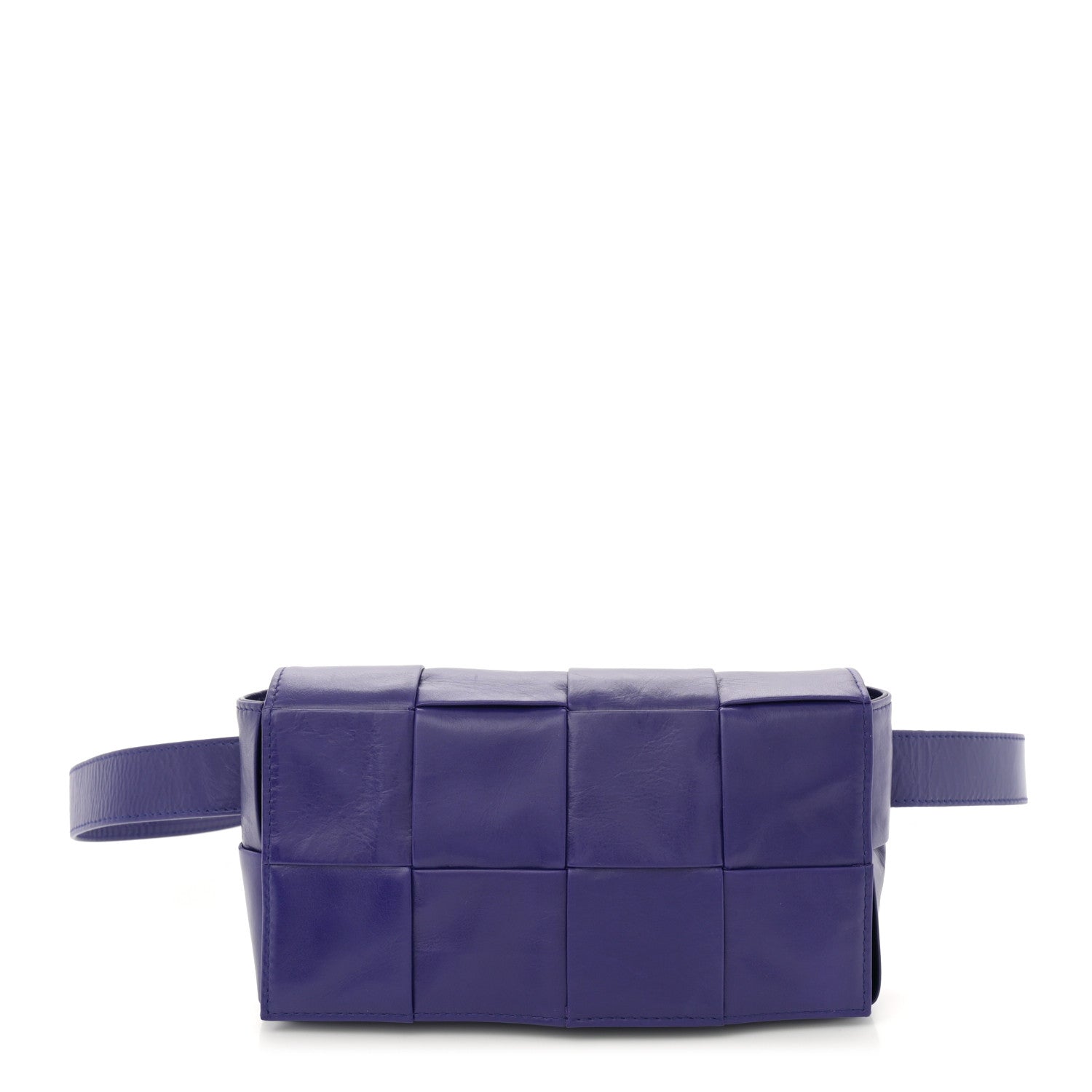 Bottega Veneta Paper Calfskin Intrecciato Cassette Belt Bag Purple 1 of 10