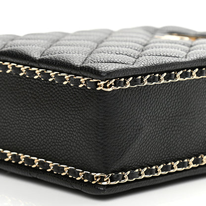 Chanel Caviar Quilted Evening Box Bag Black 10 of 11