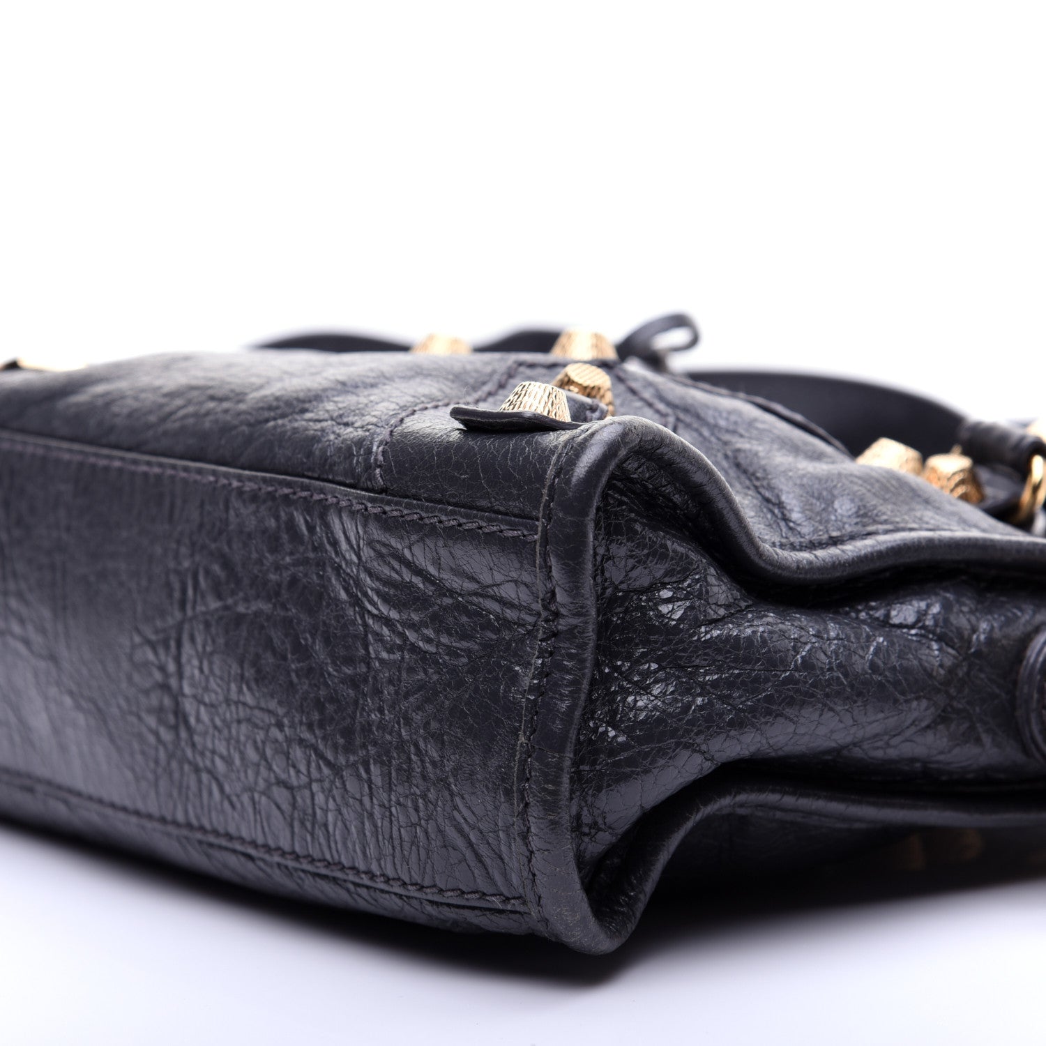 Balenciaga Agneau Giant 12 Gold Hardware Mini City Gris Fossile 7 of 16