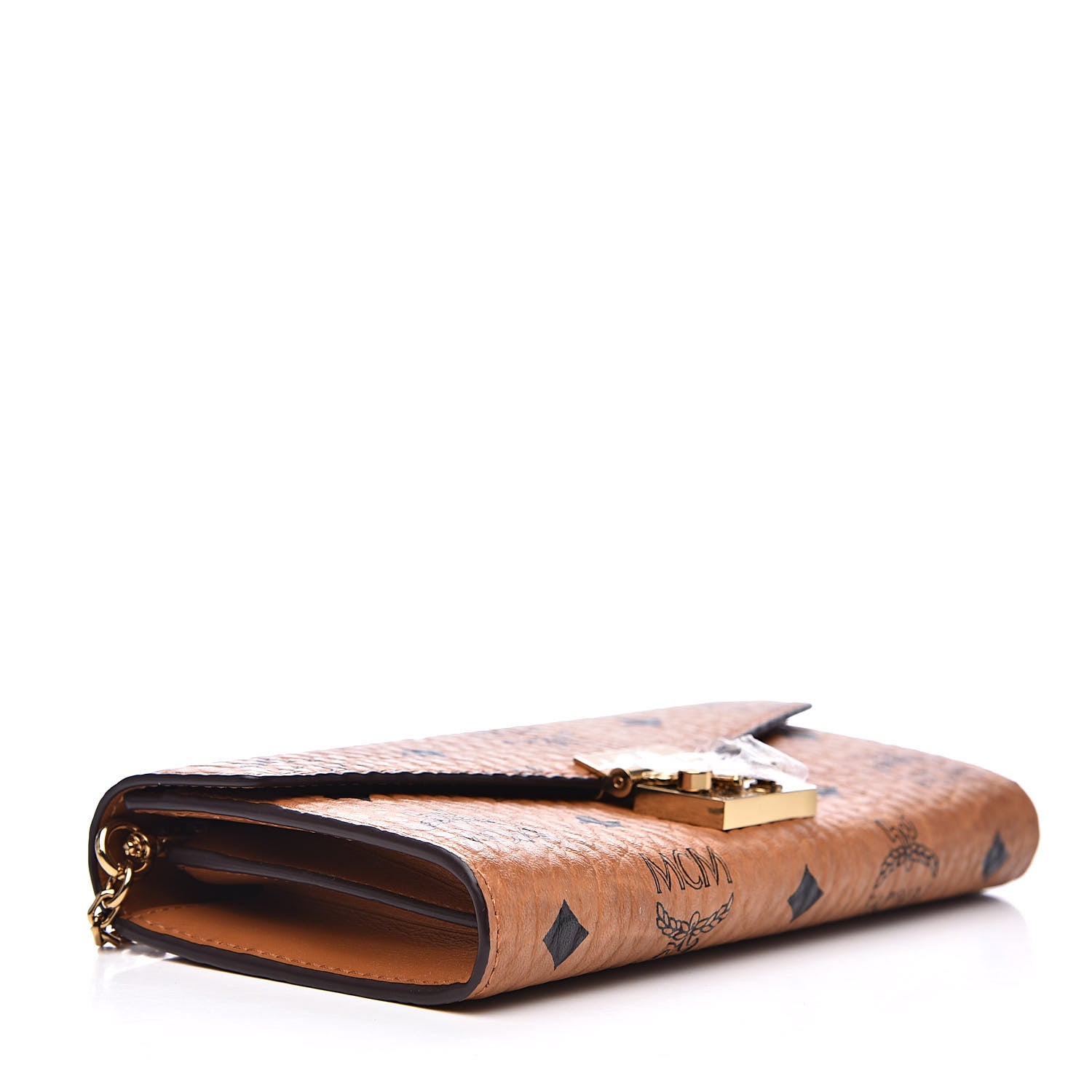 MCM Visetos Large Patricia Wallet On Chain Cognac 4 of 9