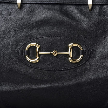 Gucci Sakai Calfskin Horsebit 1955 Cinch Top Messenger Bag Black 12 of 12