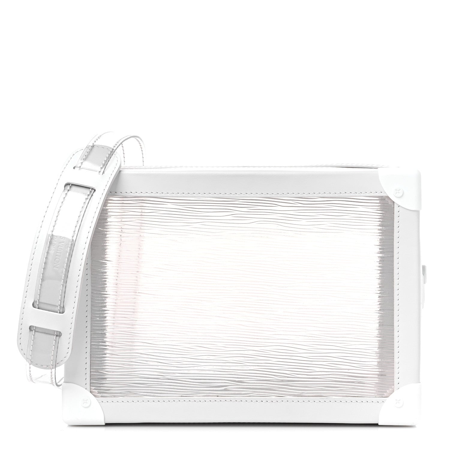 Louis Vuitton Calfskin PVC Epi Plage Soft Trunk Optic White 1 of 10