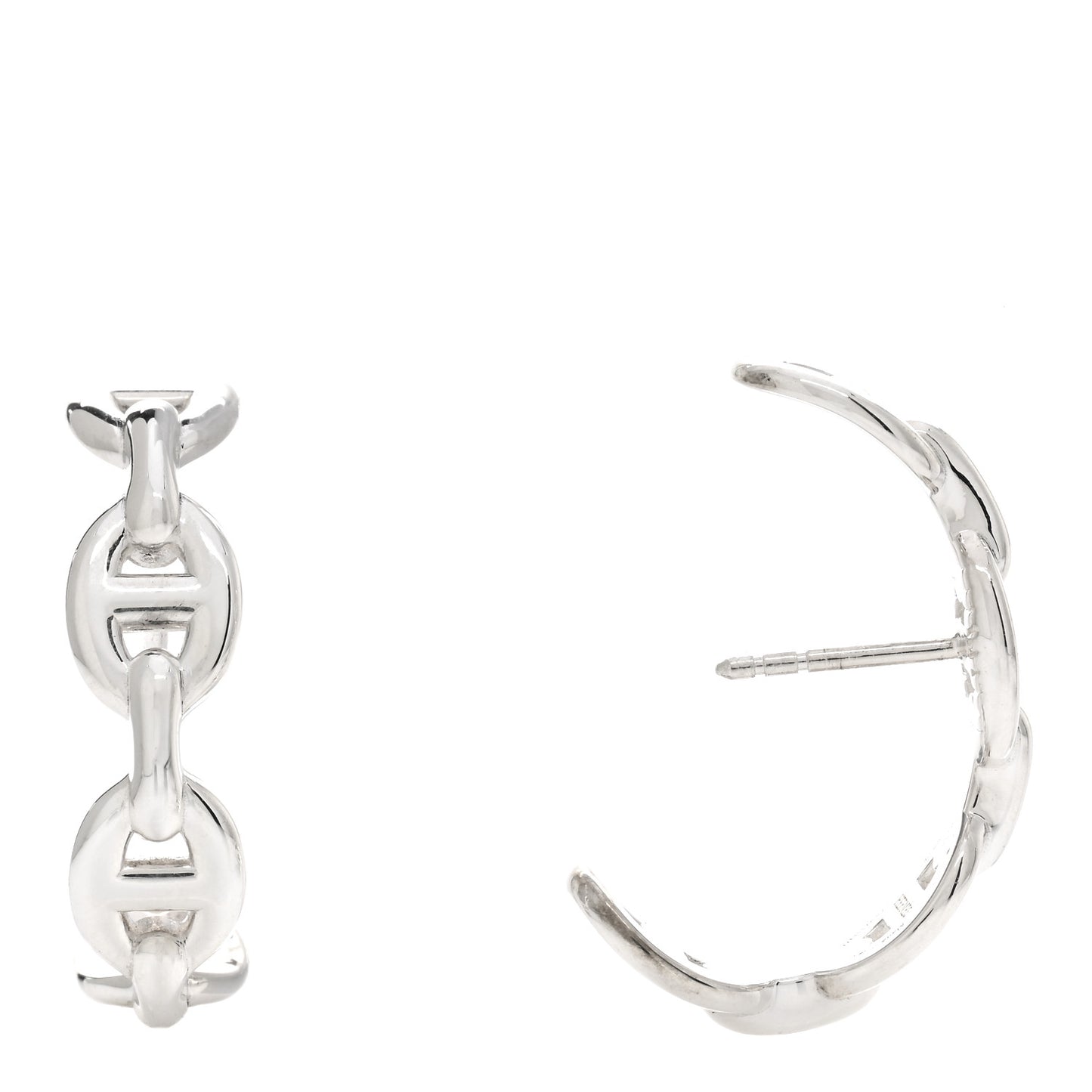 Sterling Silver Chaine D'Ancre Enchainee Climber Earrings