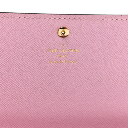 Louis Vuitton Monogram 2016 Christmas Animation Sarah Wallet Rose Ballerine 6 of 6