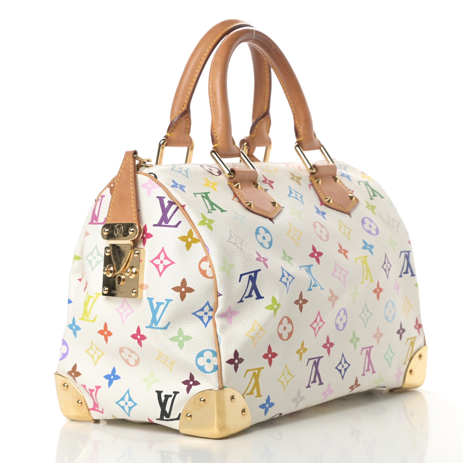 Louis Vuitton Monogram Multicolor Speedy 30 White 3 of 15