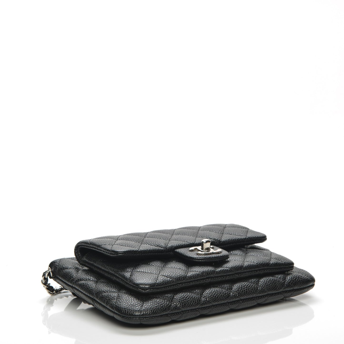 Caviar Quilted Daily Zip Crossbody Bag Black