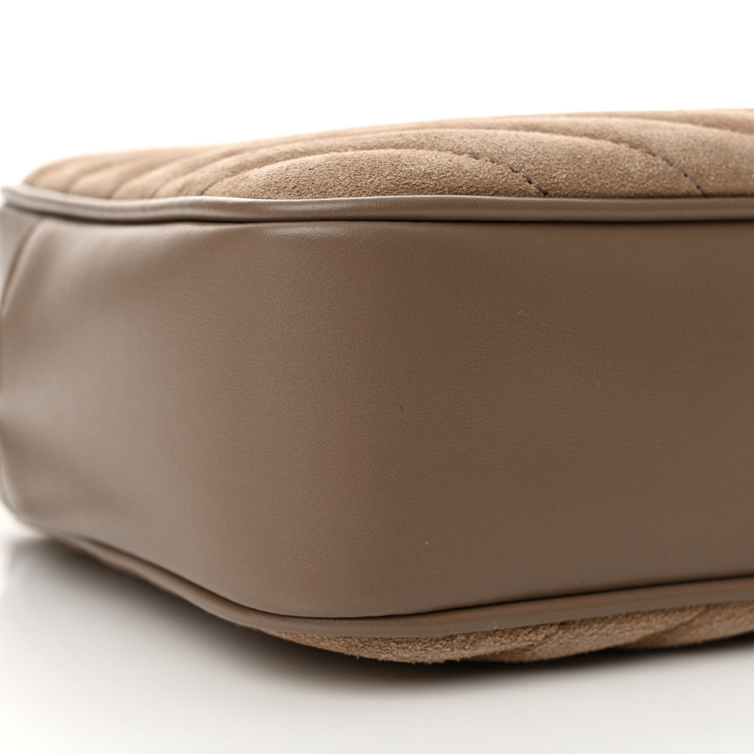 Saint Laurent Suede Matelasse Monogram Lou Camera Bag Taupe 9 of 11