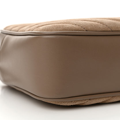 Saint Laurent Suede Matelasse Monogram Lou Camera Bag Taupe 9 of 11
