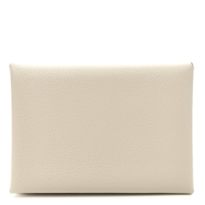 Hermes Evercolor Calvi Duo Card Case Beton 1 of 8