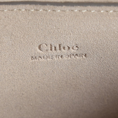 Chloe Suede Calfskin Studded Small Faye Shoulder Bag Dark Purple 6 of 7