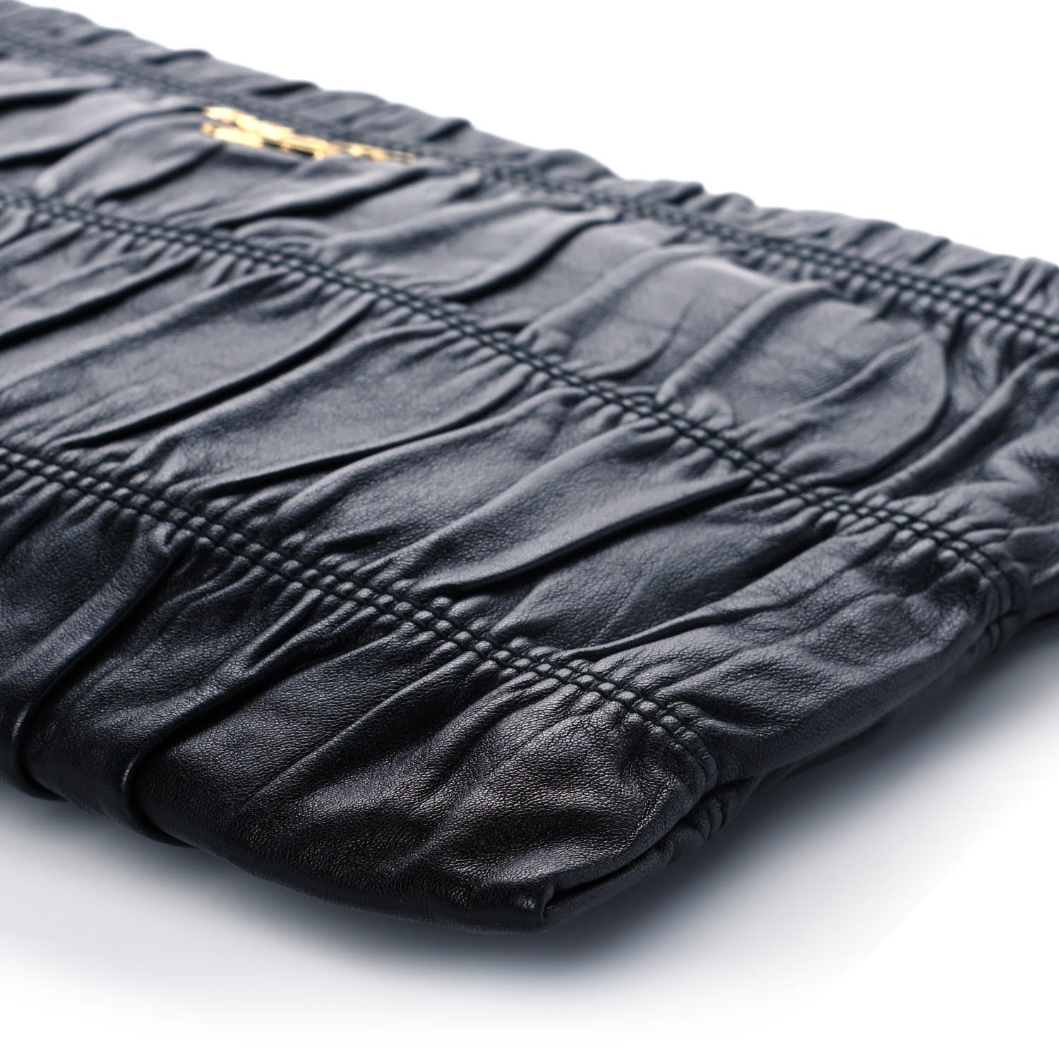 Prada Nappa Gaufre Clutch Nero Black 11 of 11