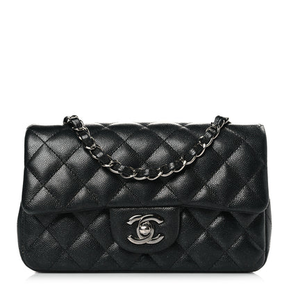 Chanel Iridescent Caviar Quilted Mini Rectangular Flap Black 1 of 10