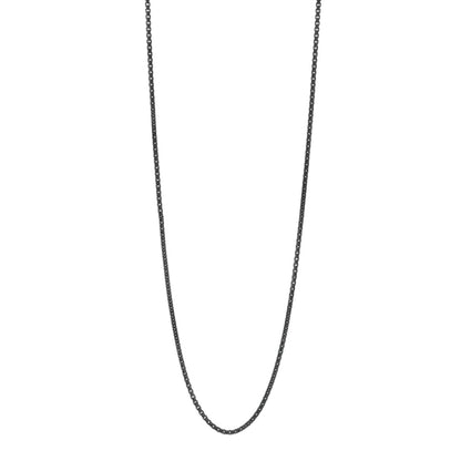 David Yurman Sterling Silver 2.7mm Small Box Chain Necklace Grey 1 of 4