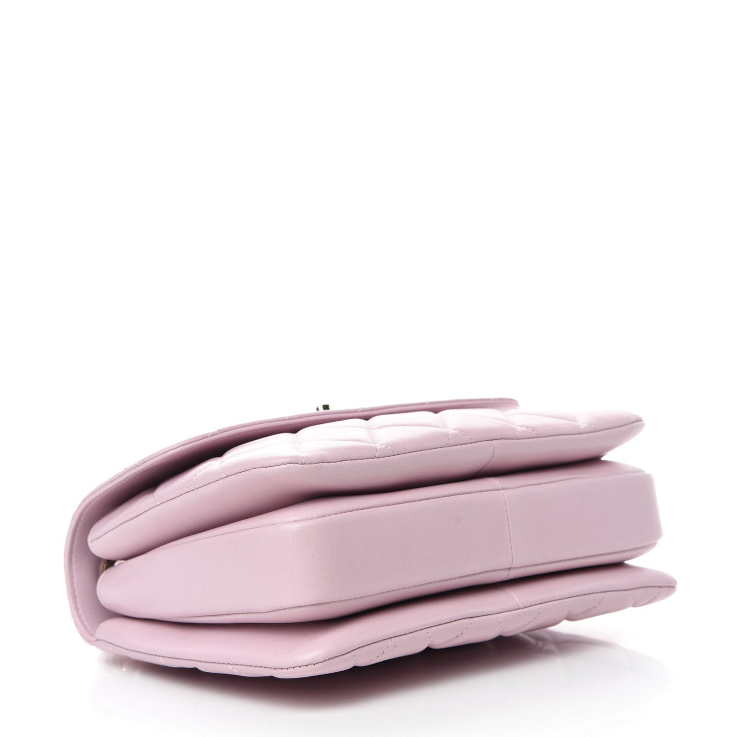 Lambskin Quilted Small Trendy CC Flap Dual Handle Bag Light Pink