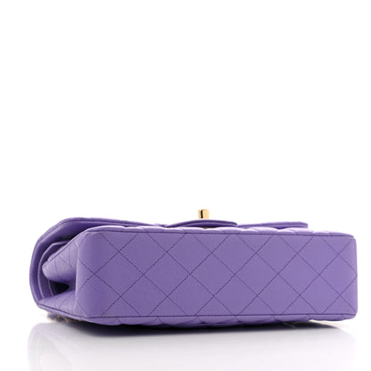 Chanel Caviar Quilted Small Double Flap Purple 4 of 11