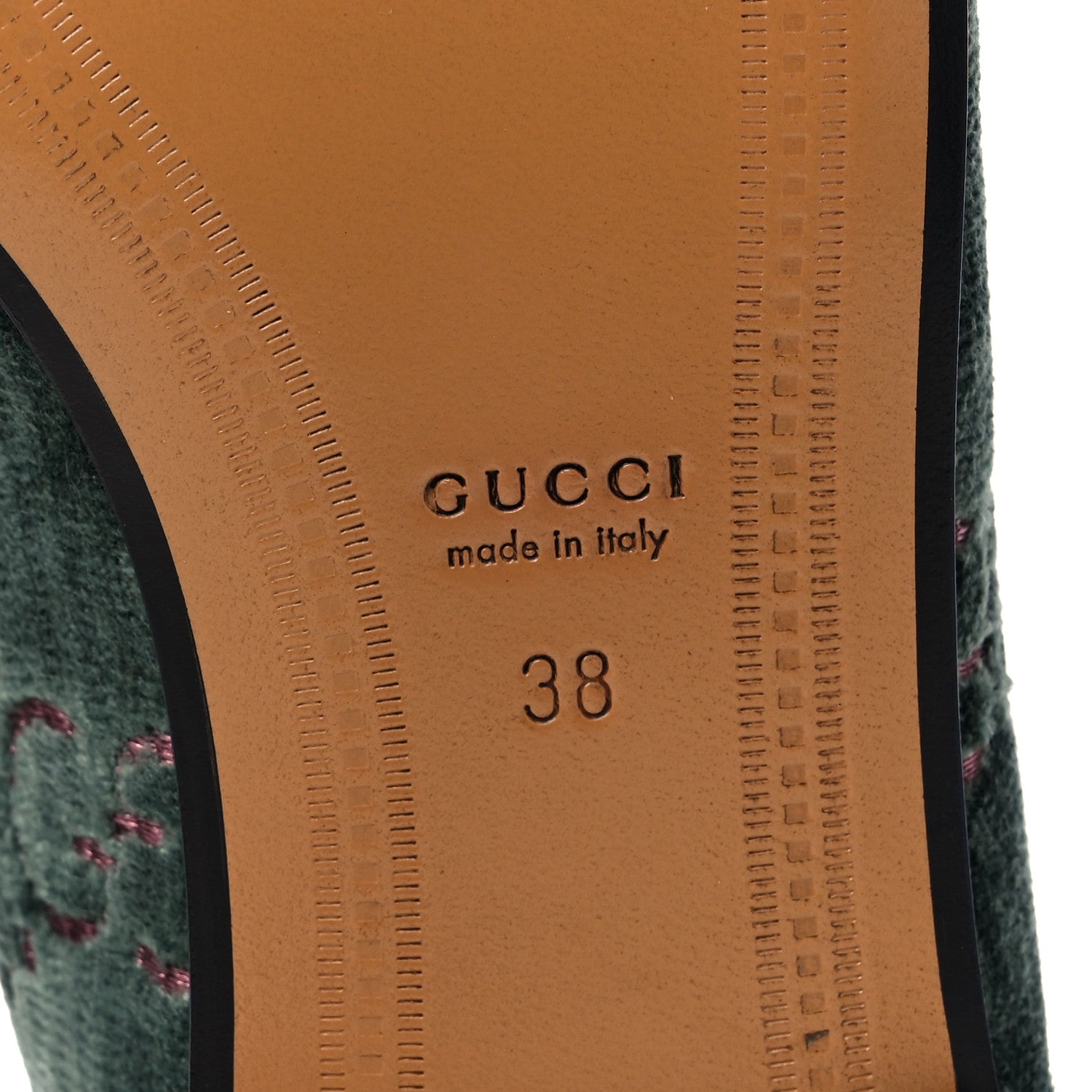 Gucci Velvet Malaga Kid GG Monogram Horsebit Womens Jordaan Loafers 38 Avio Dusty Pink Black 6 of 9
