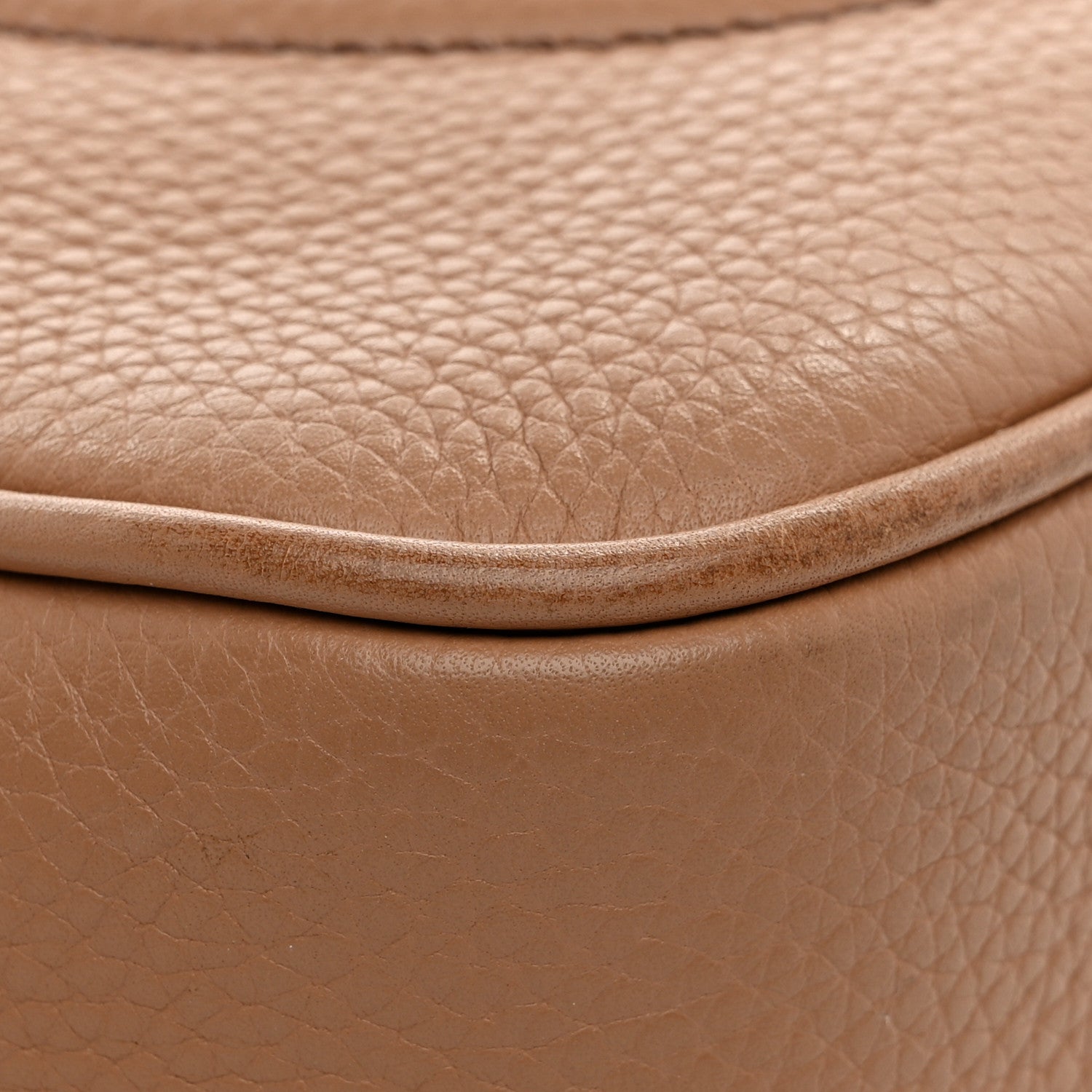 Gucci Pebbled Calfskin Small Soho Disco Bag Camelia 11 of 16
