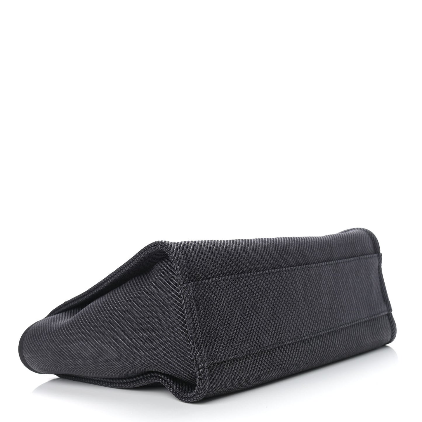 Mixed Fibers Calfskin Small Deauville Tote Black