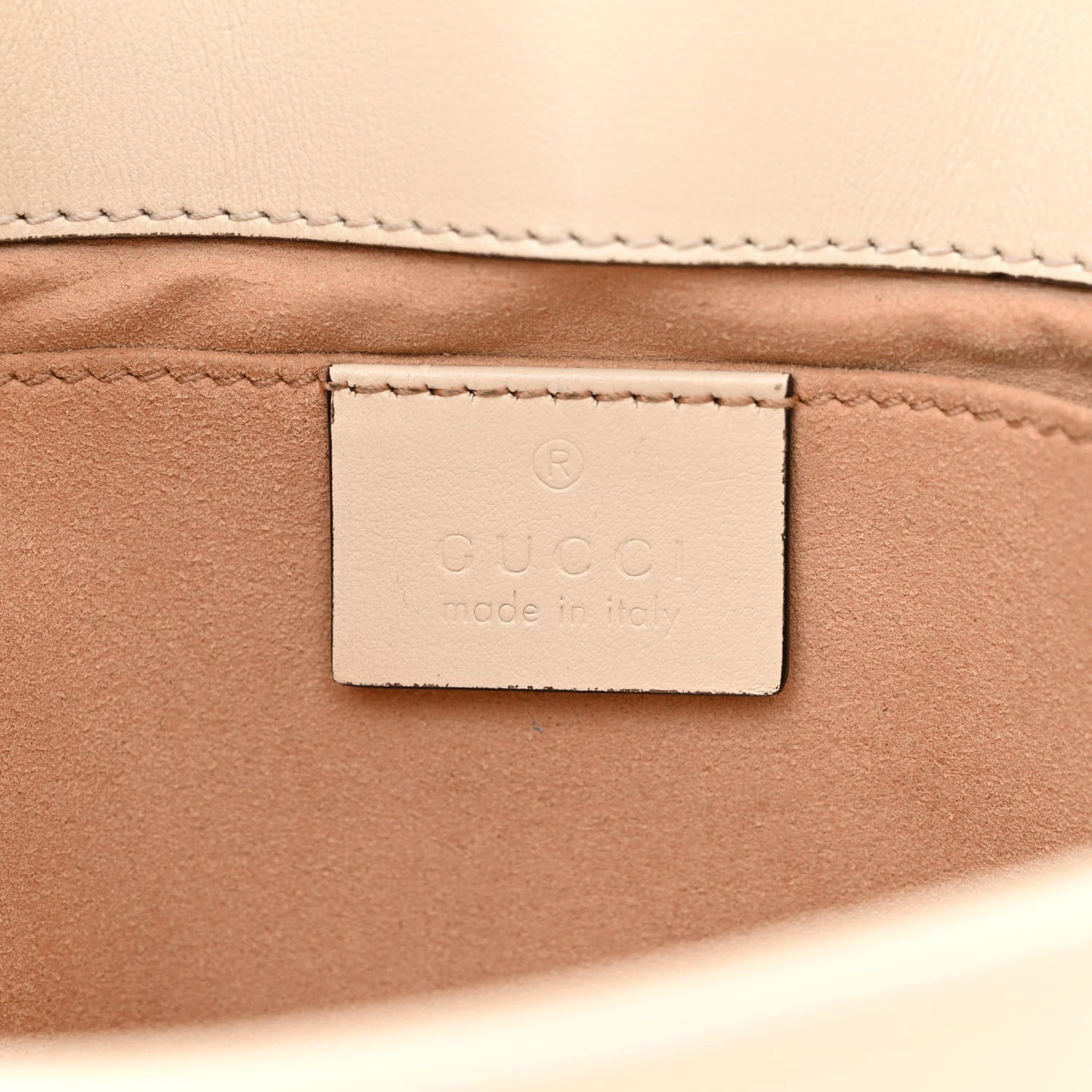 Calfskin Matelasse Mini GG Marmont Shoulder Bag White