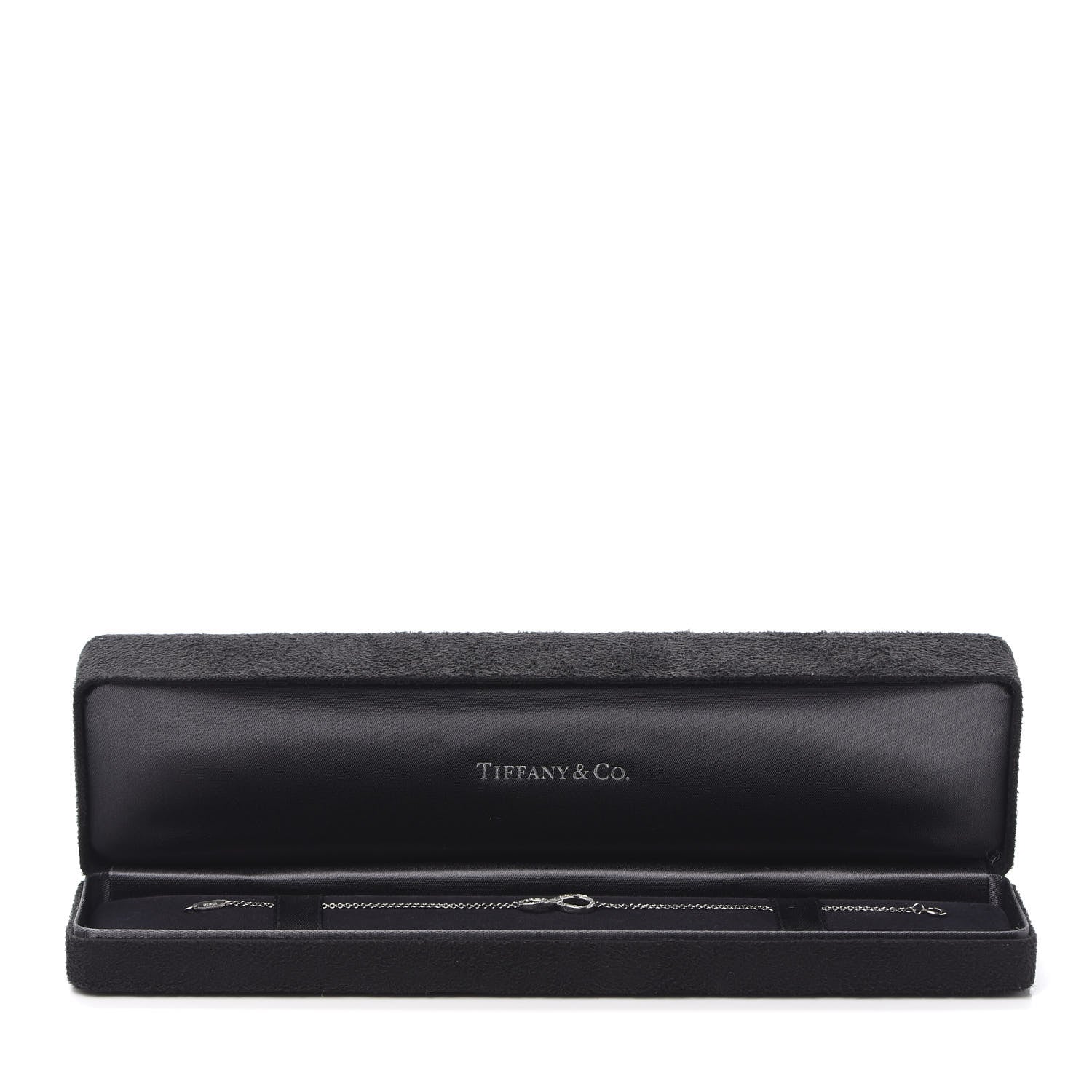 Tiffany Platinum Diamond Infinity Bracelet 7 of 7