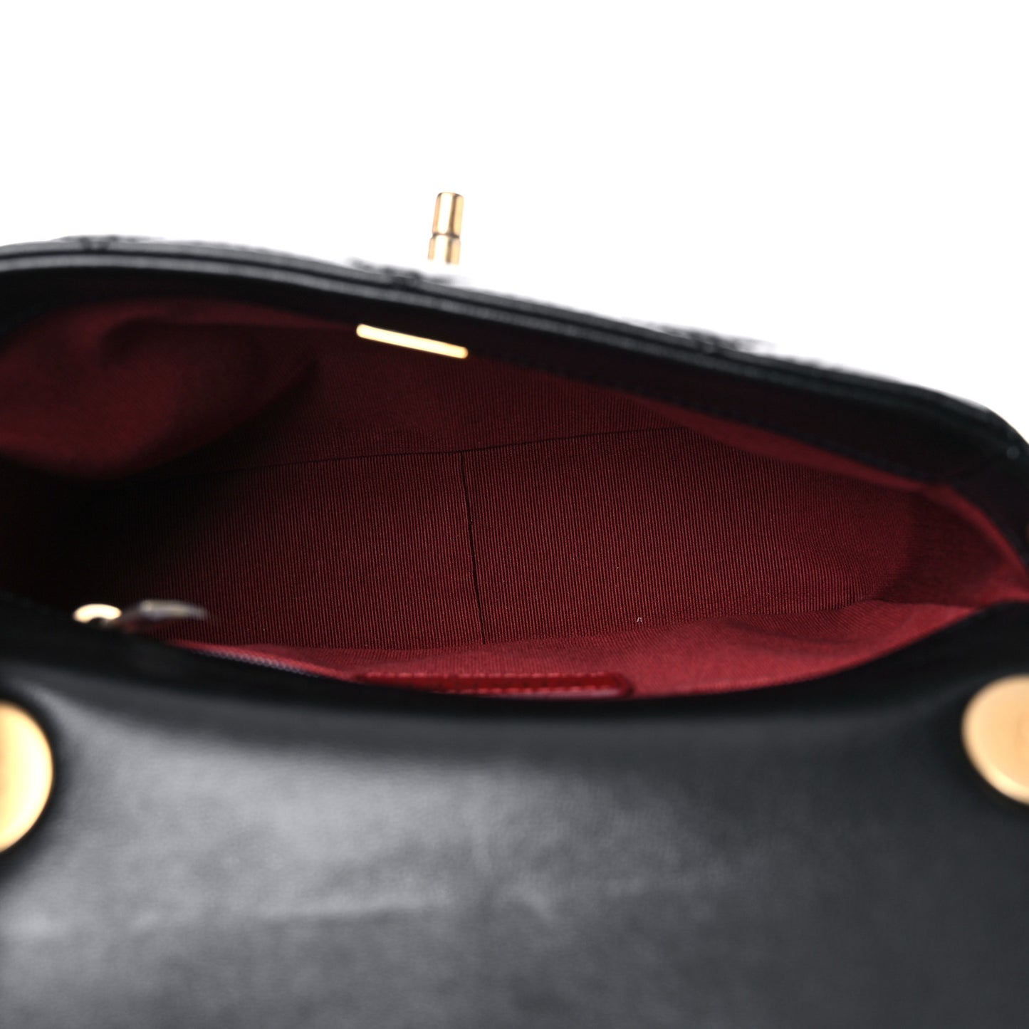 Lambskin Quilted Small Side Note Flap Black