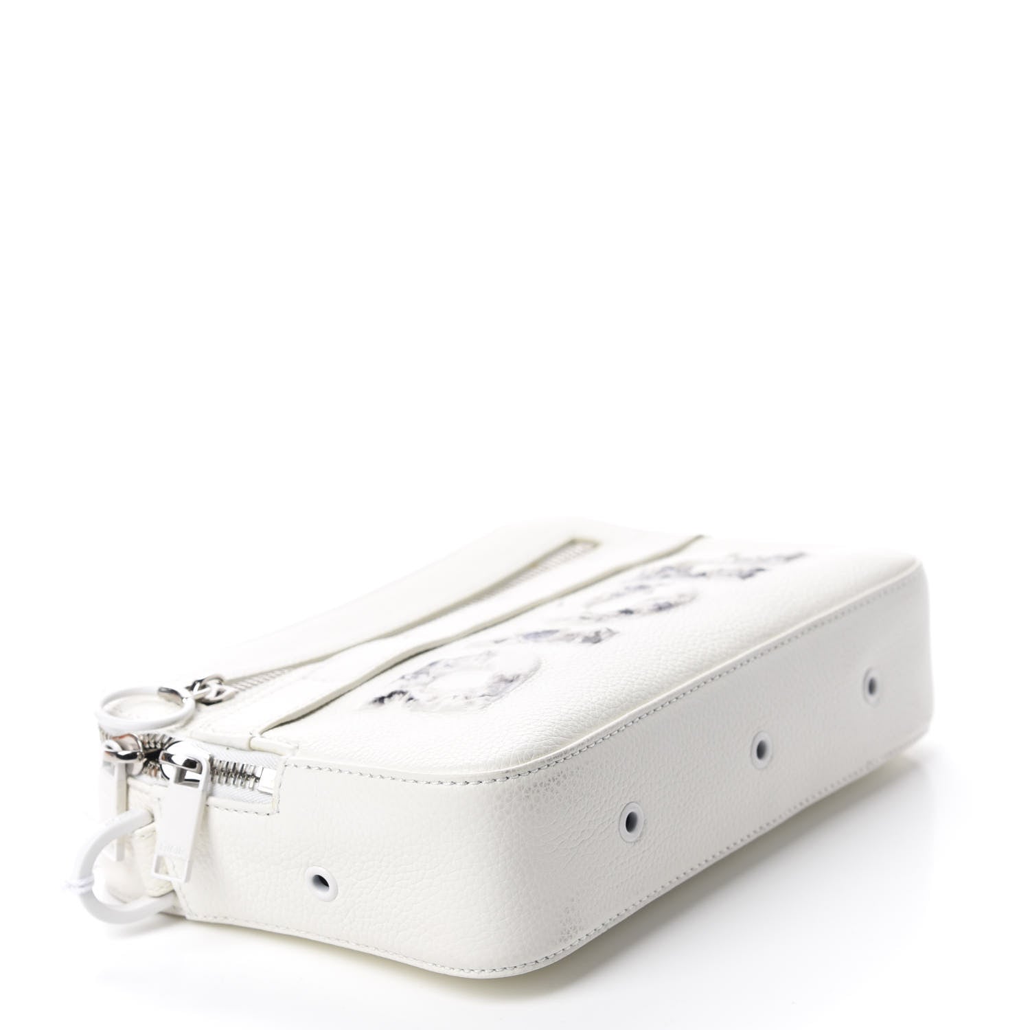 Christian Dior X DANIEL ARSHAM Grained Calfskin Safari Messenger Bag White 4 of 9
