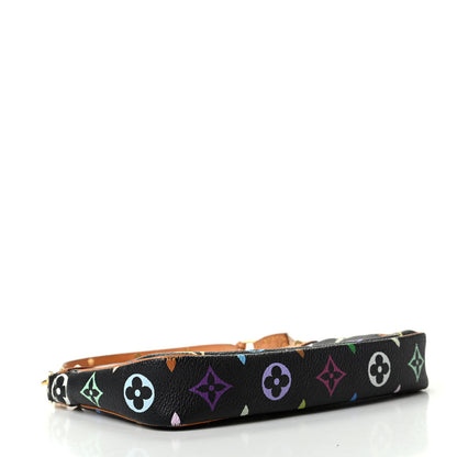 Louis Vuitton Monogram Multicolor Pochette Accessories Black 4 of 10